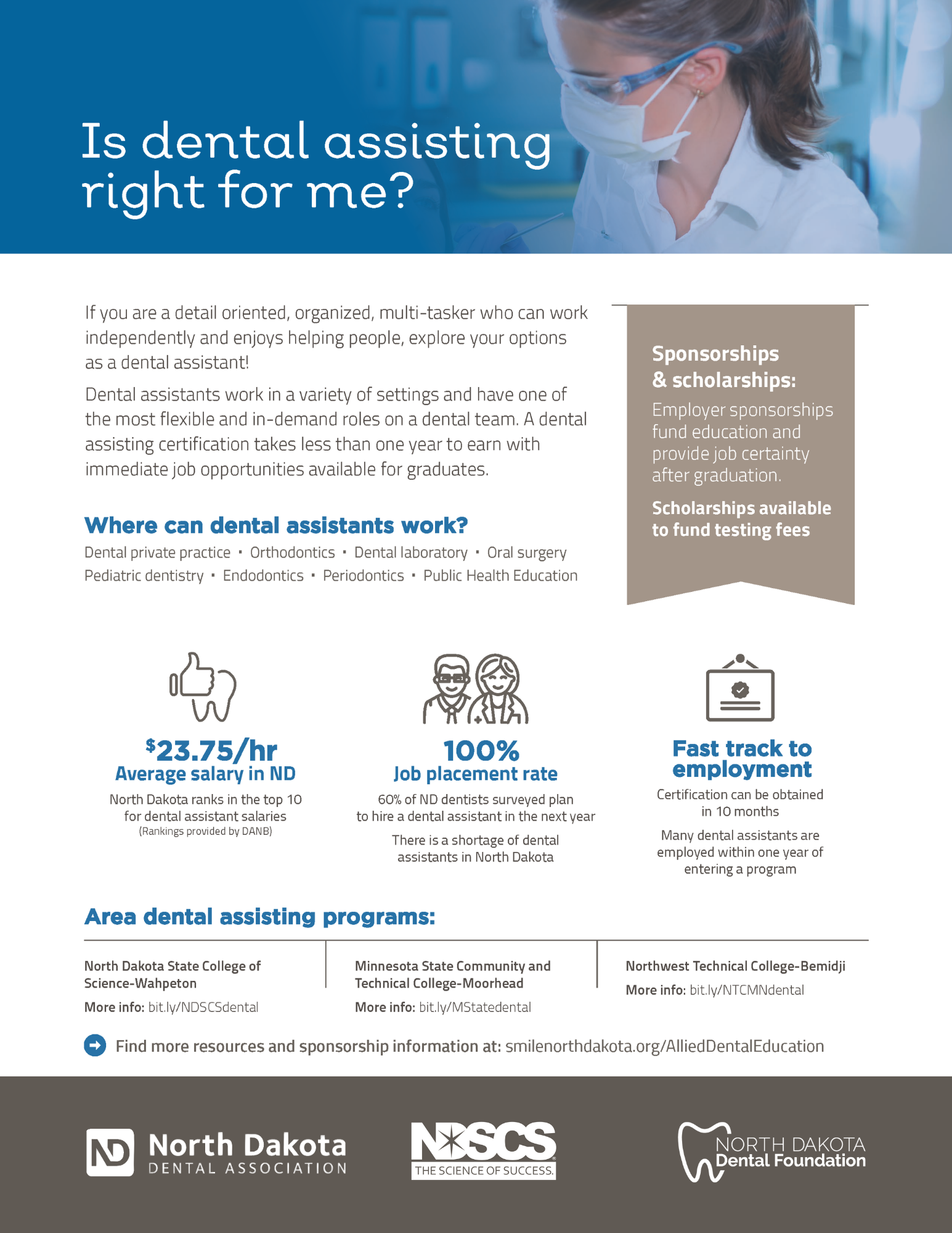 Your path to dental assistant registration - FLYER
